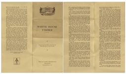 Section of Wood From the White House -- Removed During 1927 Reconstruction
